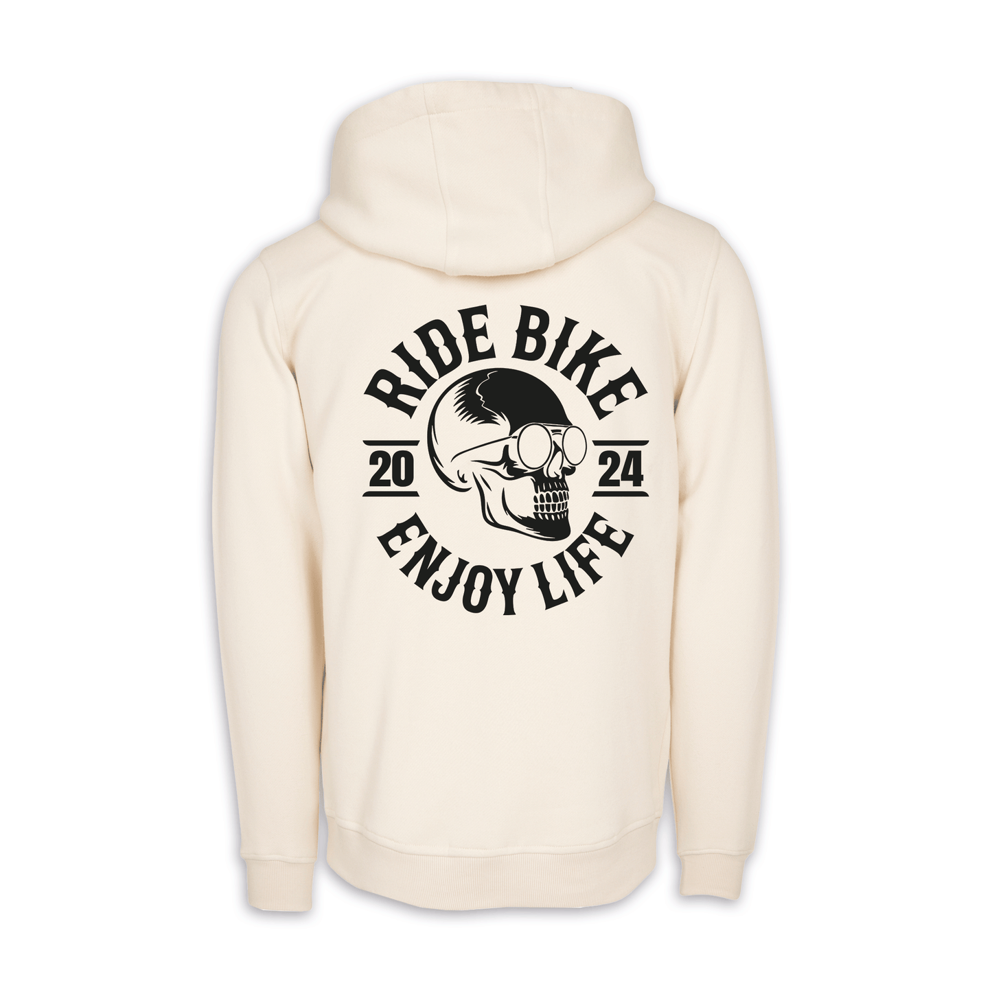 RIDE BIKE ENJOY LIFE - Sand/Schwarz Regular Hoodie