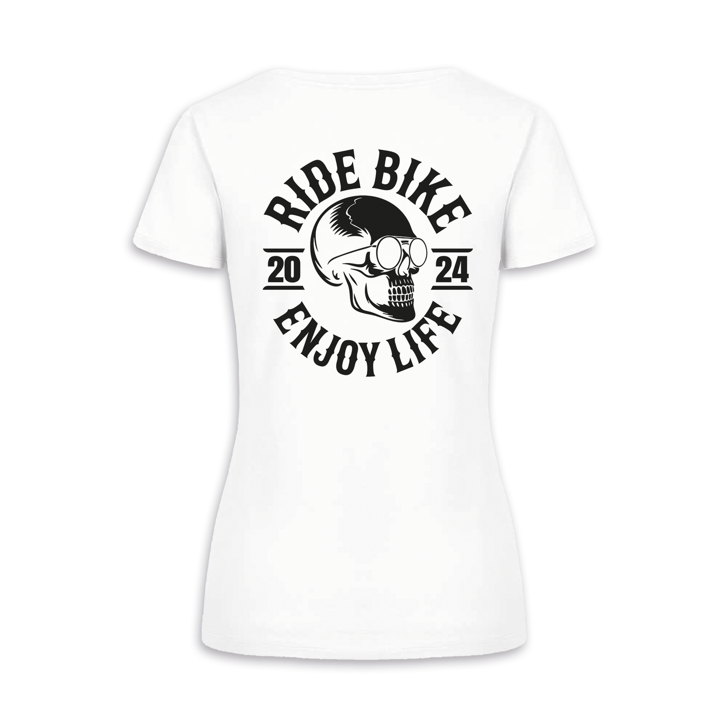 RIDE BIKE ENJOY LIFE - Weiß Frauen Shirt