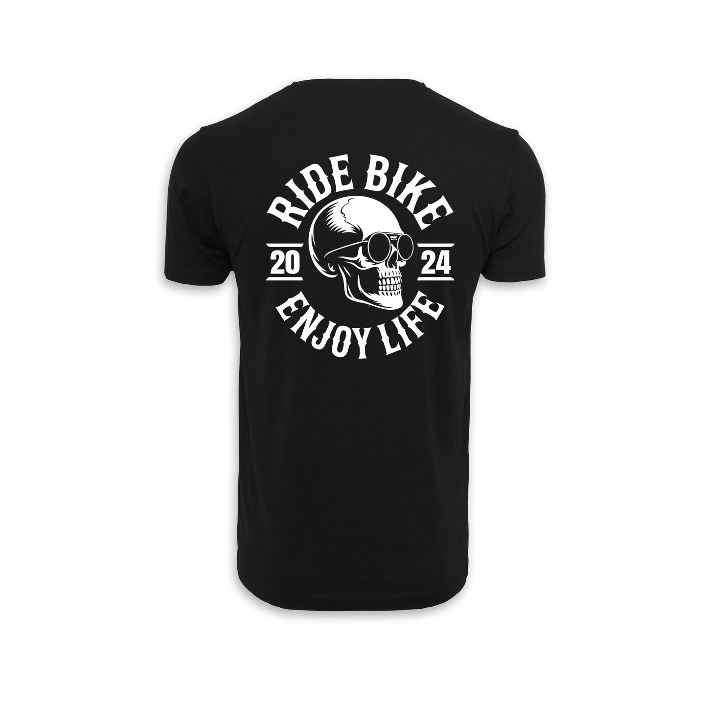 RIDE BIKE ENJOY LIFE - Schwarz Männer Shirt