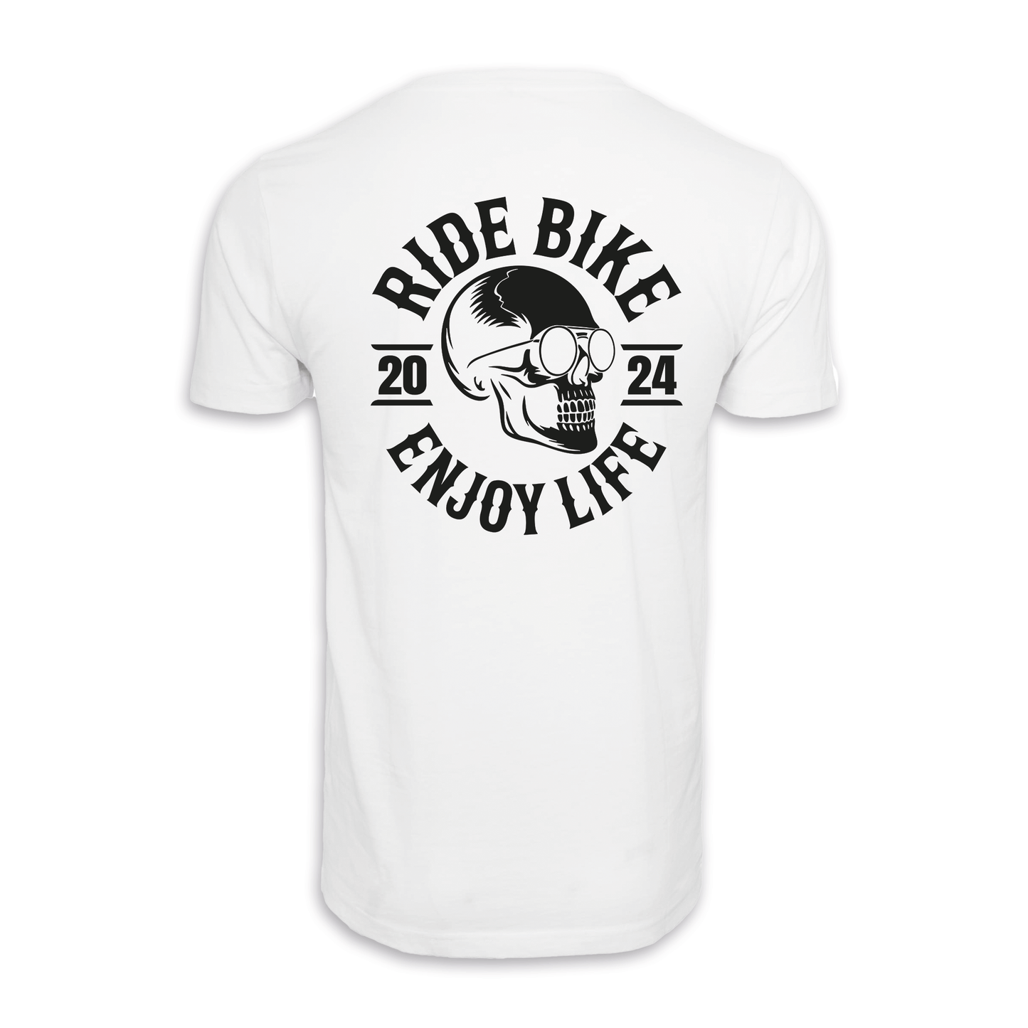 RIDE BIKE ENJOY LIFE - Weiß Männer Shirt