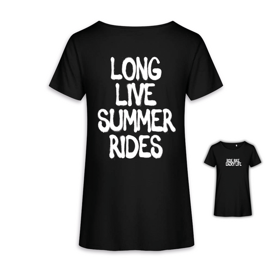 Long live summer rides - Schwarz Frauen Shirt