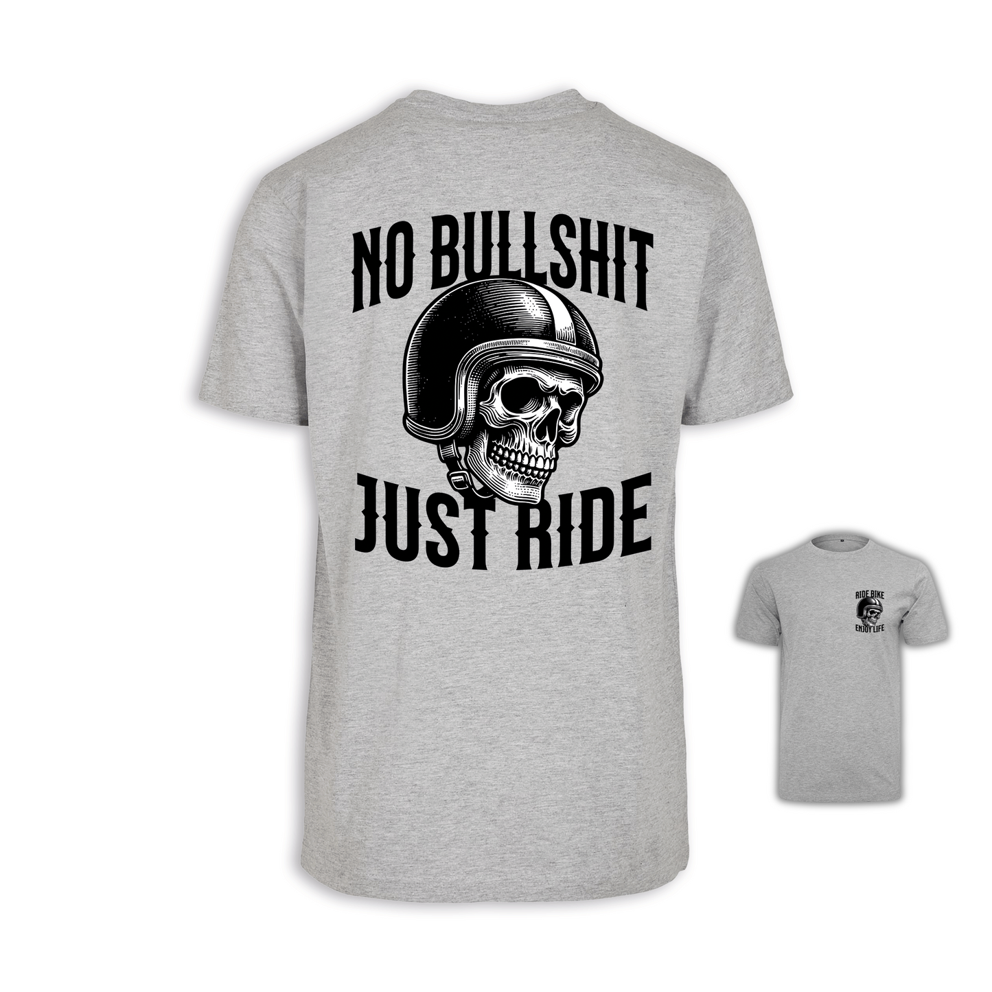 No Bullshit - Grau Männer Shirt