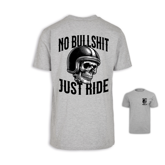 No Bullshit - Grau Männer Shirt