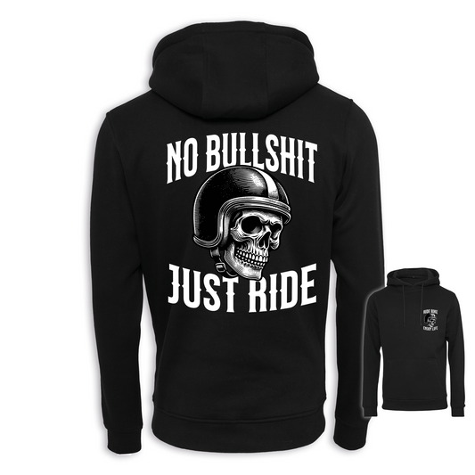 No Bullshit - Schwarz Regular Hoodie