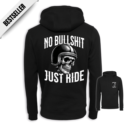 No Bullshit - Schwarz Regular Hoodie