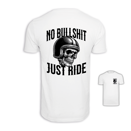 No Bullshit - Weiß Männer Shirt