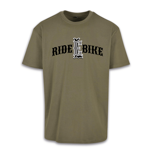 RIDE BIKE EL - Olive/Schwarz Oversize Shirt