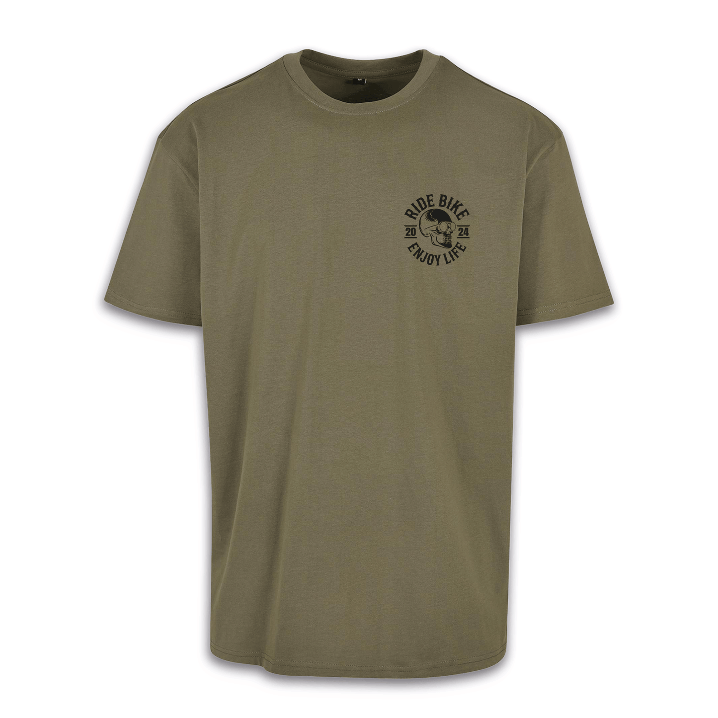 It‘s Fucking Time To Ride - Olive/Schwarz Oversize Shirt