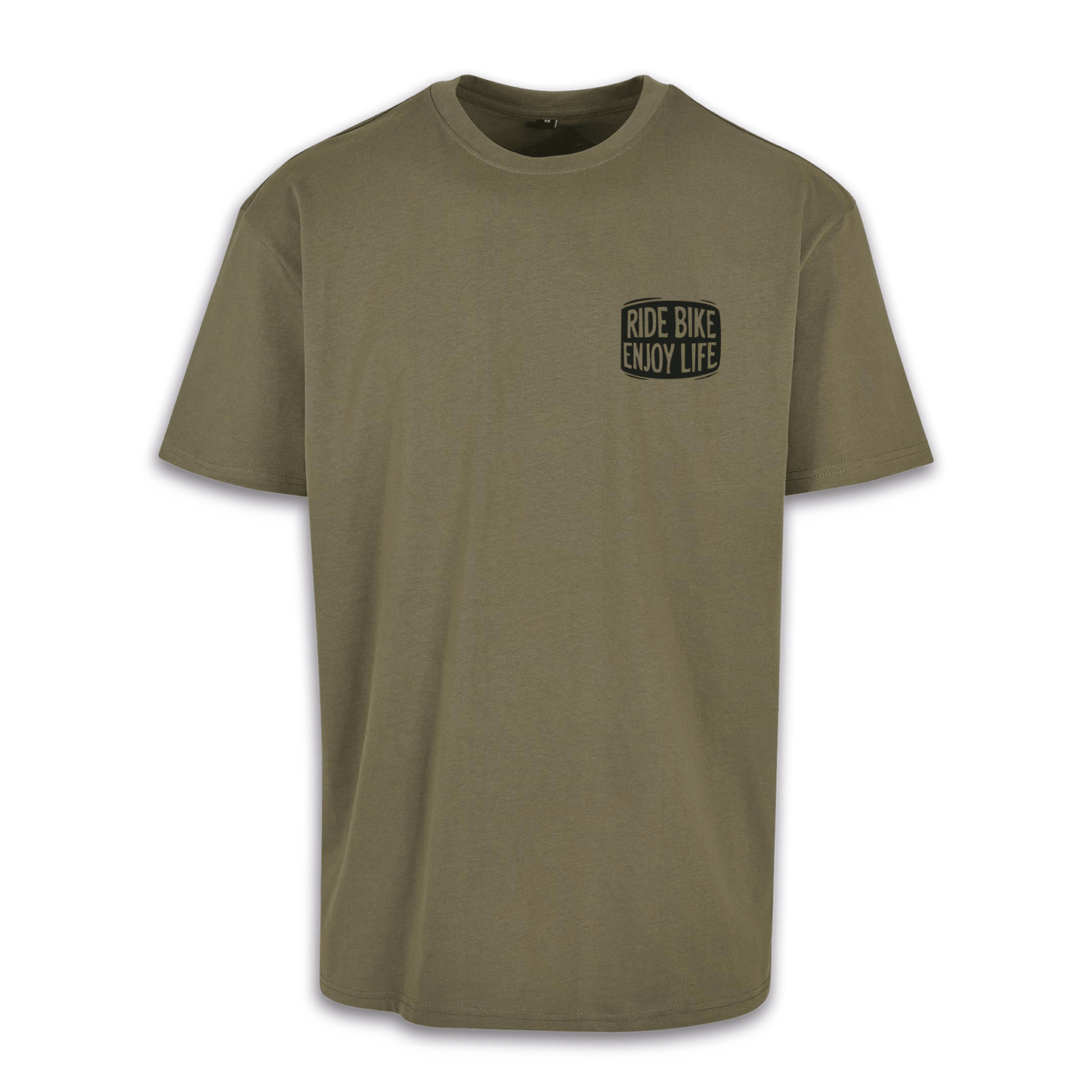 Mittelfinger - Olive/Schwarz Oversize Shirt