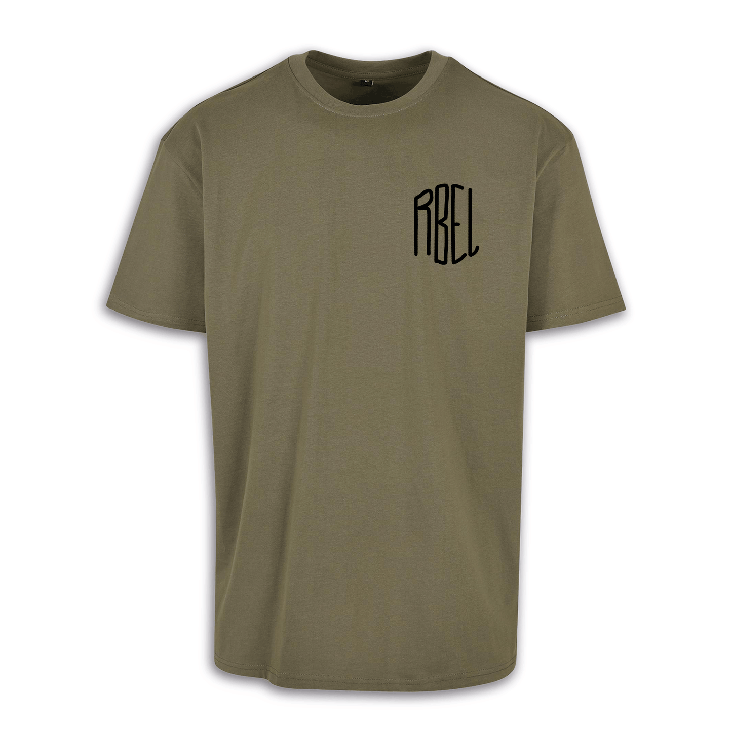 Mittelfinger - Olive/Schwarz Oversize Shirt