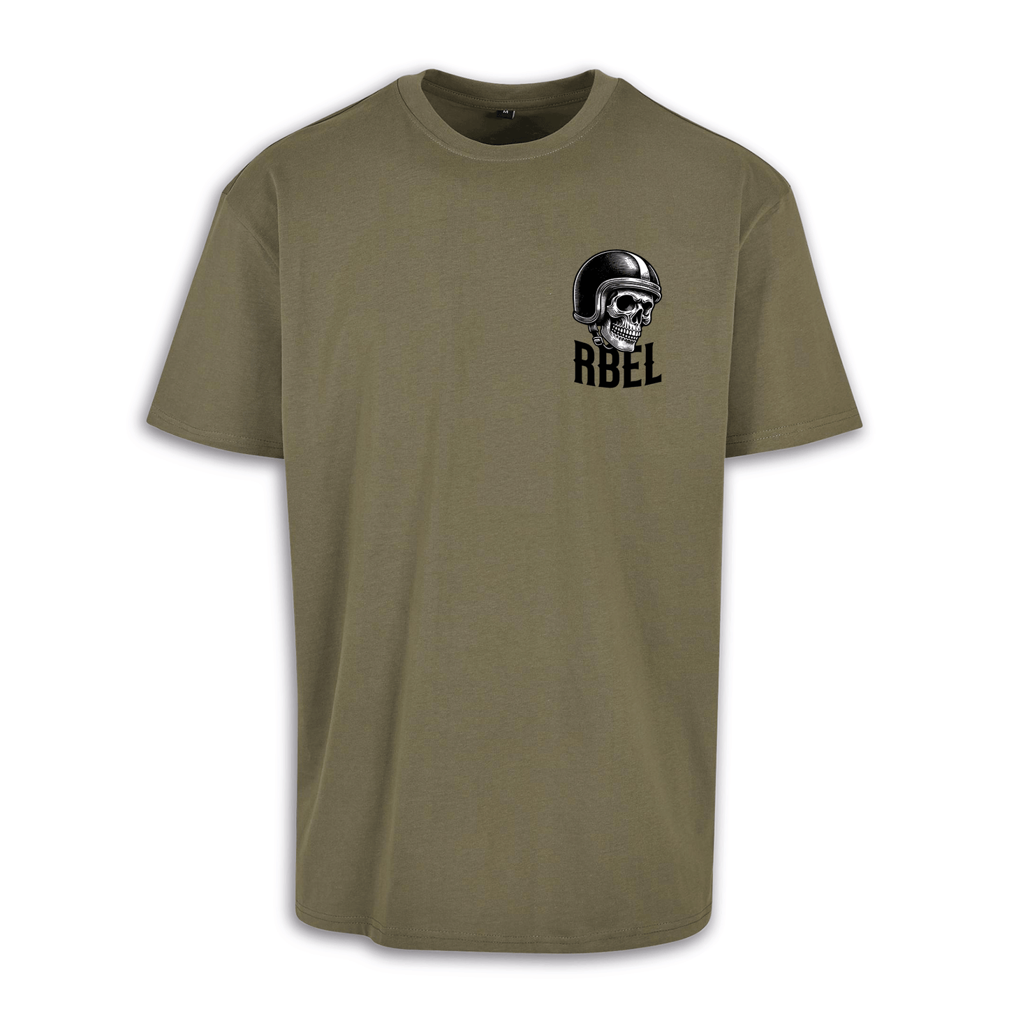 No Bullshit - Olive/Schwarz Oversize Shirt
