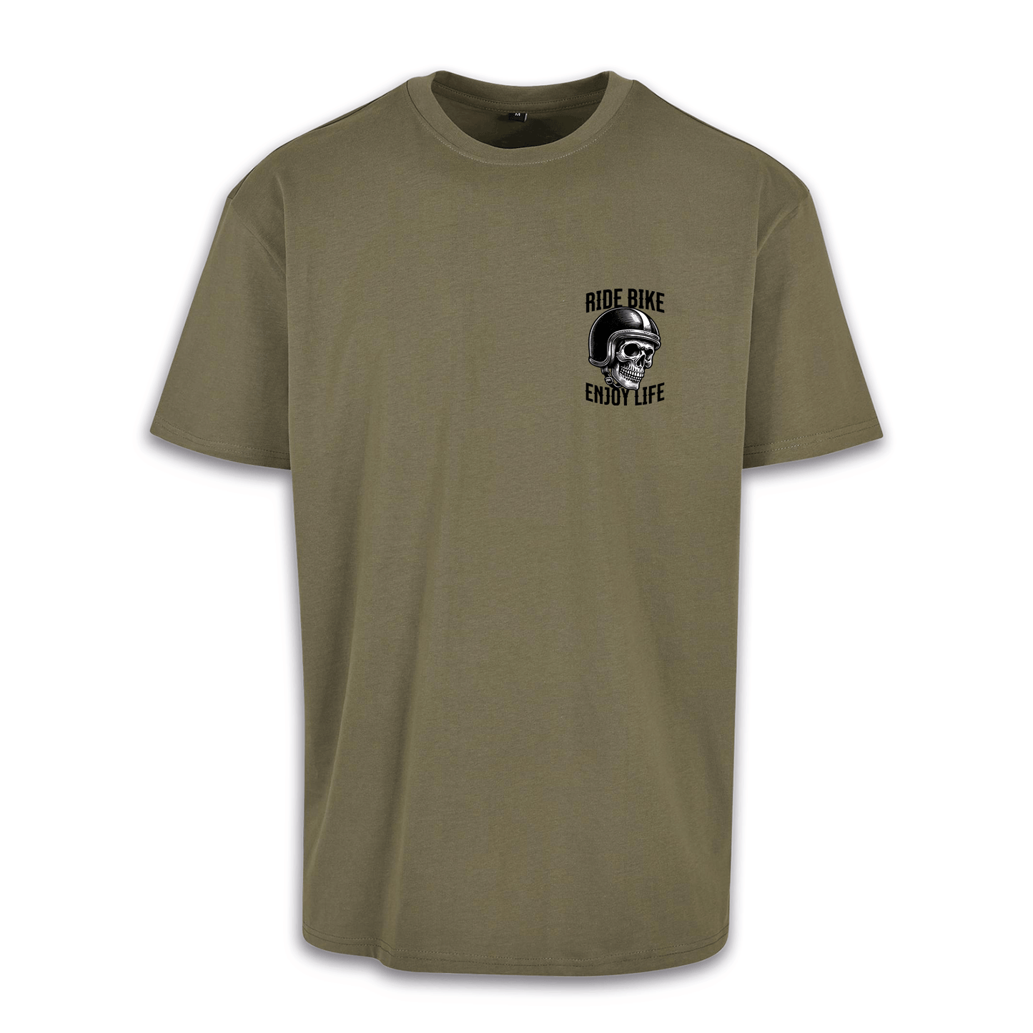 No Bullshit - Olive/Schwarz Oversize Shirt