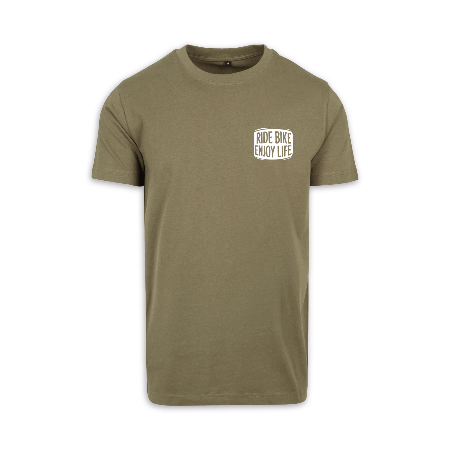 Mittelfinger - Olive/Weiß Männer Shirt