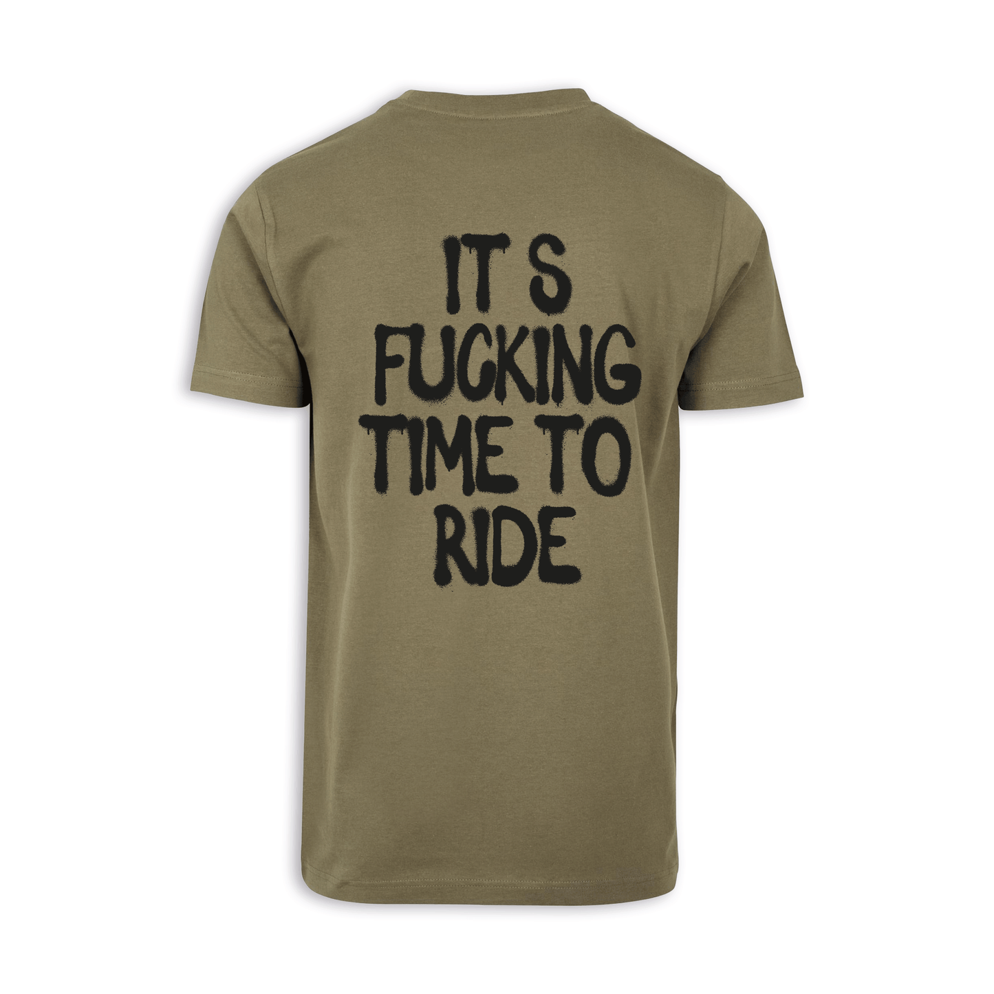 It‘s Fucking Time To Ride - Olive/Schwarz Männer Shirt