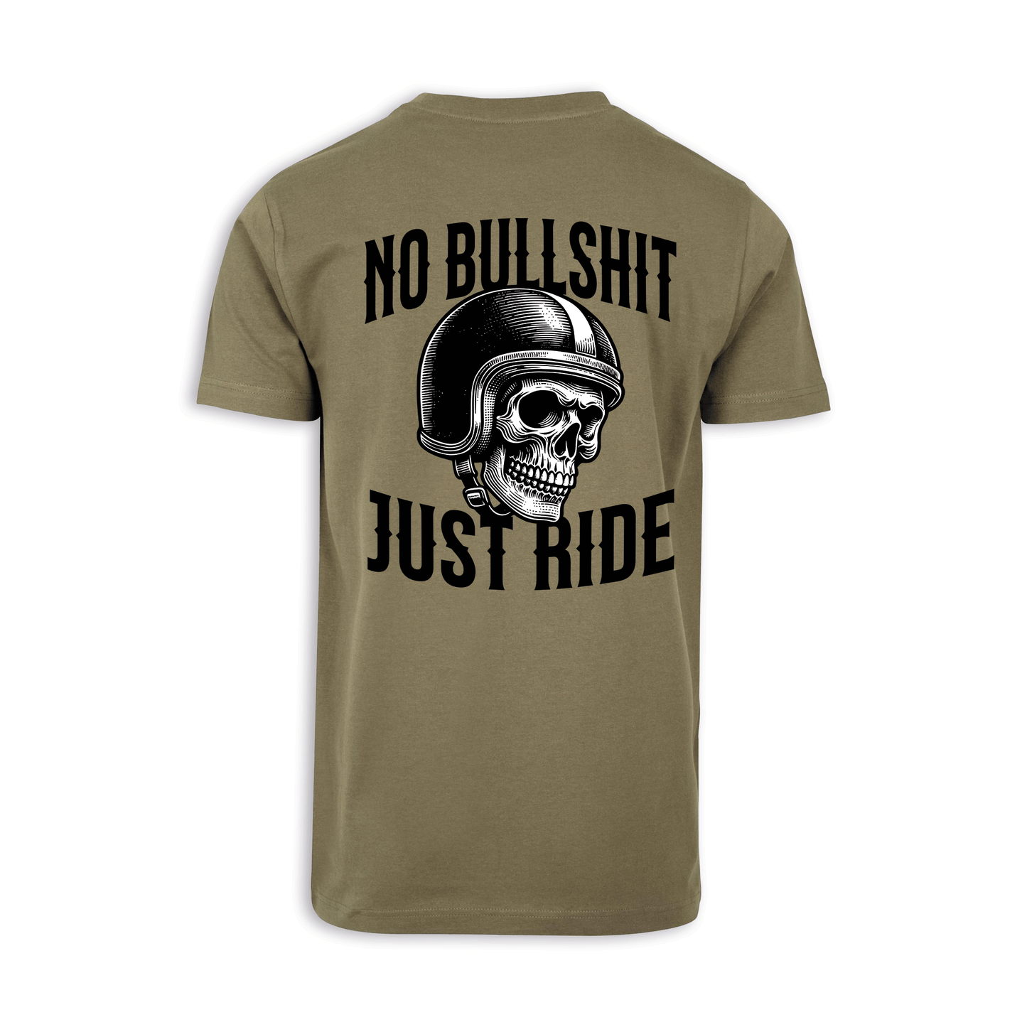 No Bullshit - Olive/Schwarz Männer Shirt