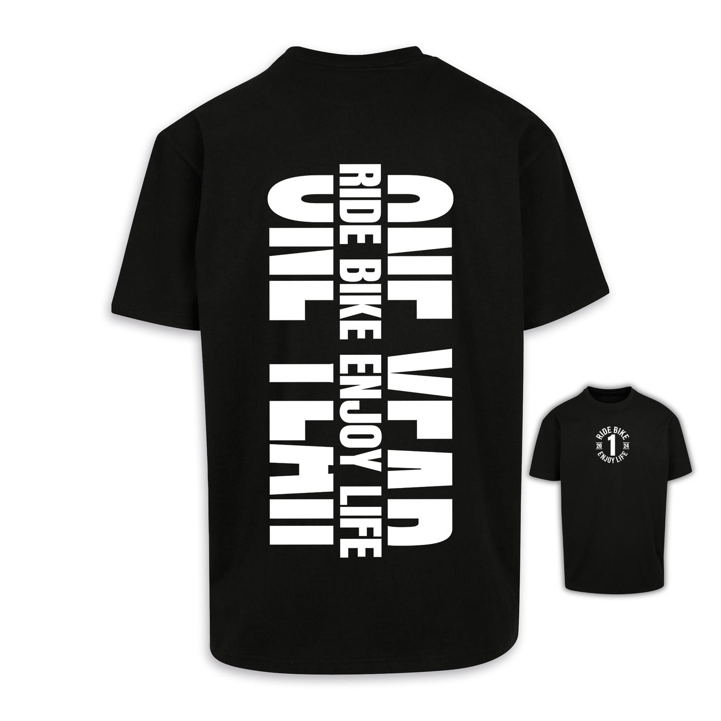 One Year - Schwarz Oversize Shirt