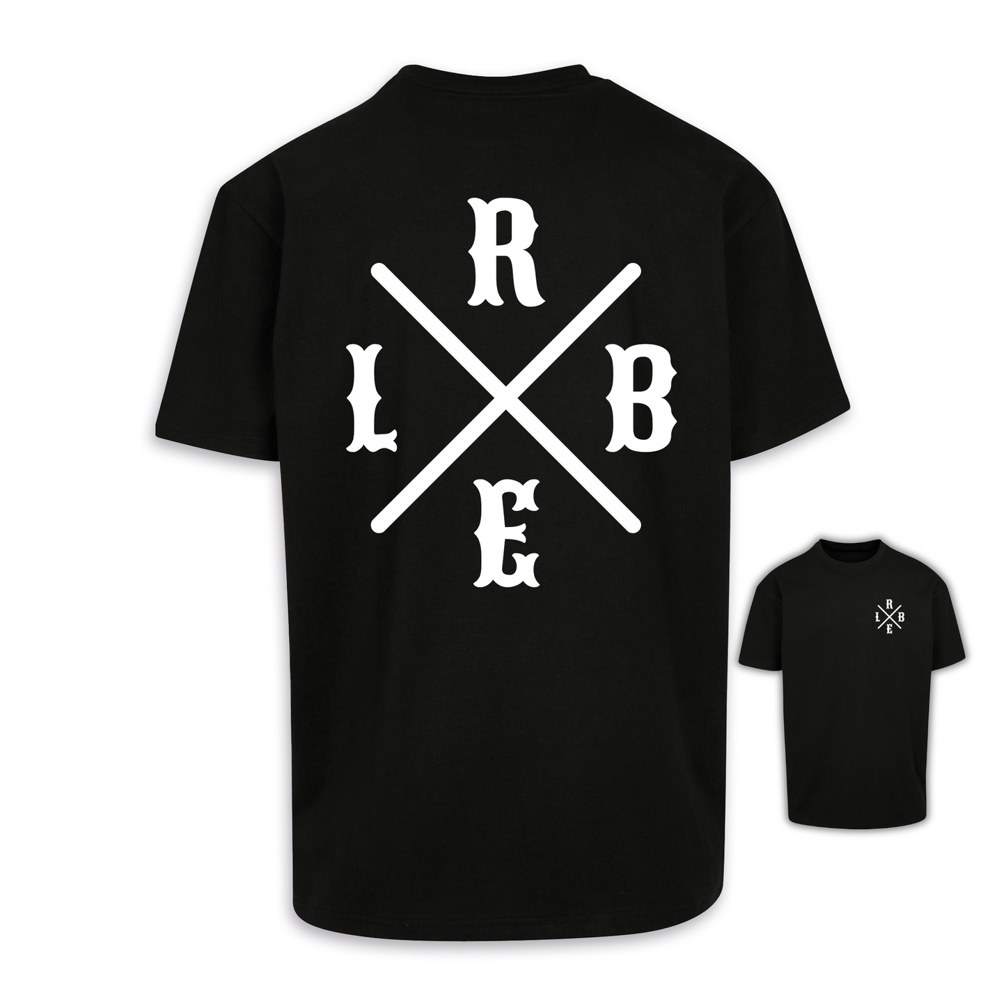 RBEL Kreuz - Schwarz Oversize Shirt