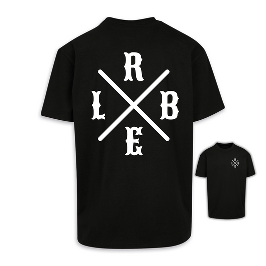 RBEL Kreuz - Schwarz Oversize Shirt