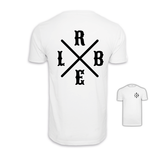 RIDE BIKE ENJOY LIFE Kreuz - Weiß Männer Shirt