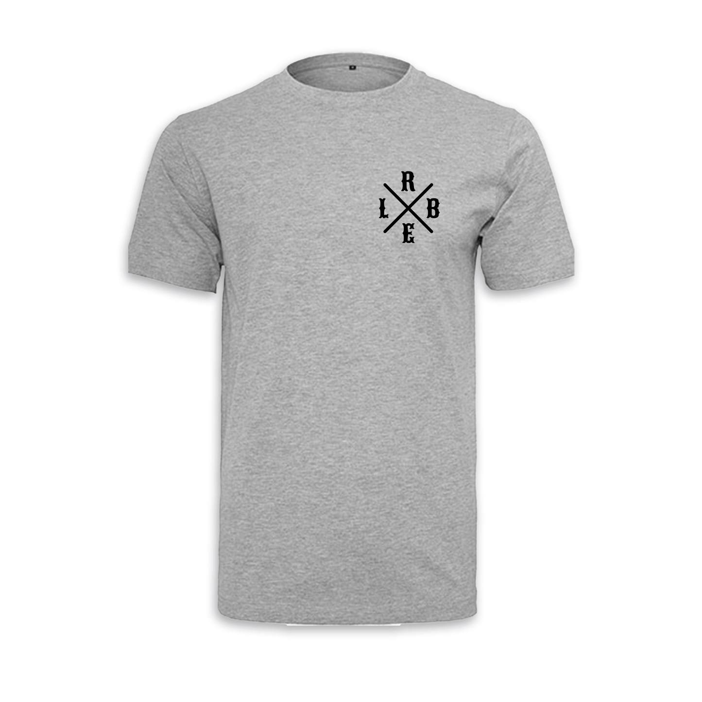 RIDE BIKE ENJOY LIFE Kreuz - Grau/Schwarz Männer Shirt