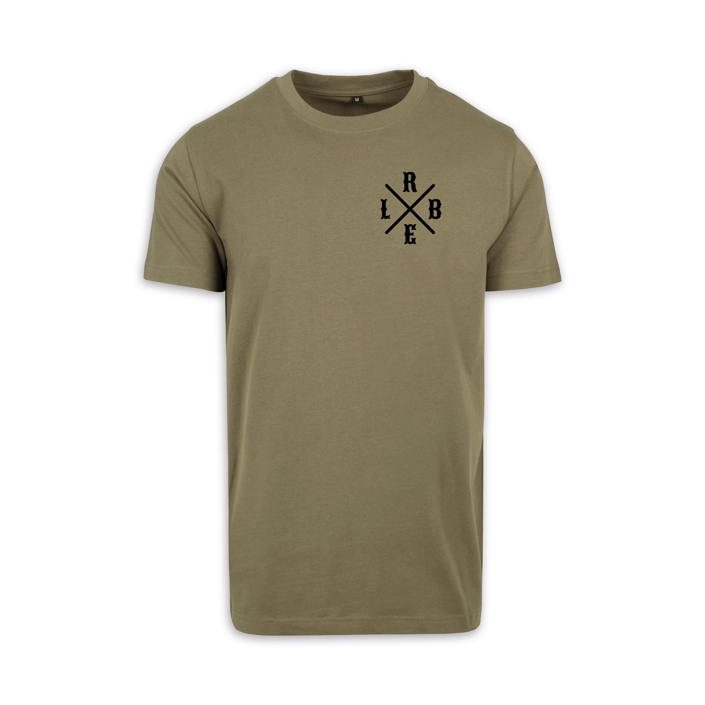 RIDE BIKE ENJOY LIFE Kreuz - Olive/Schwarz Männer Shirt