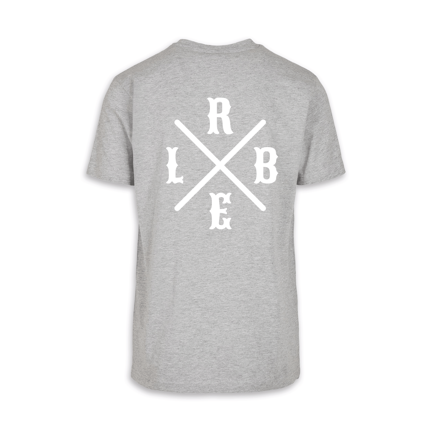 RIDE BIKE ENJOY LIFE Kreuz - Grau/Weiß Männer Shirt