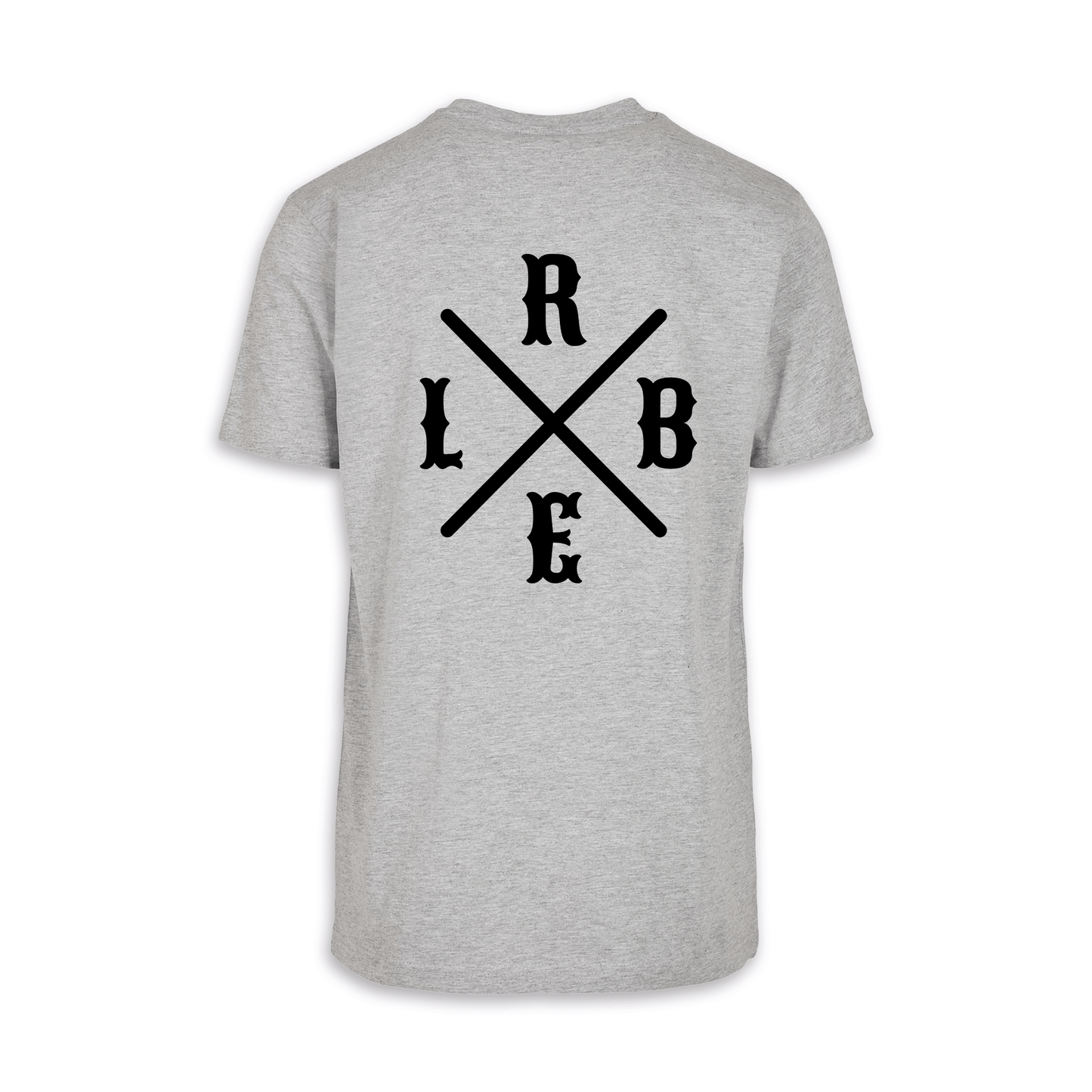 RIDE BIKE ENJOY LIFE Kreuz - Grau/Schwarz Männer Shirt