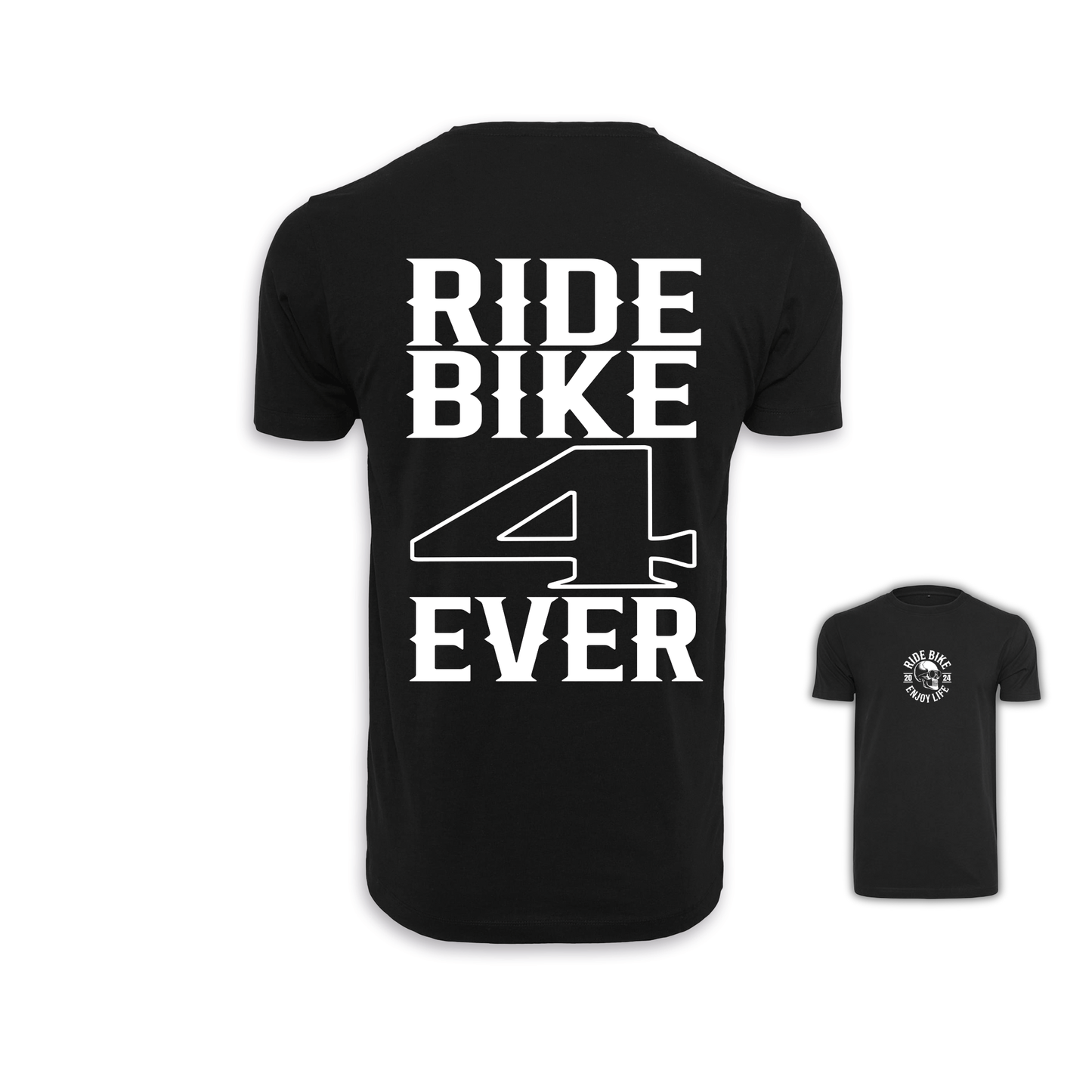 RIDE BIKE 4 EVER - Schwarz Männer Shirt