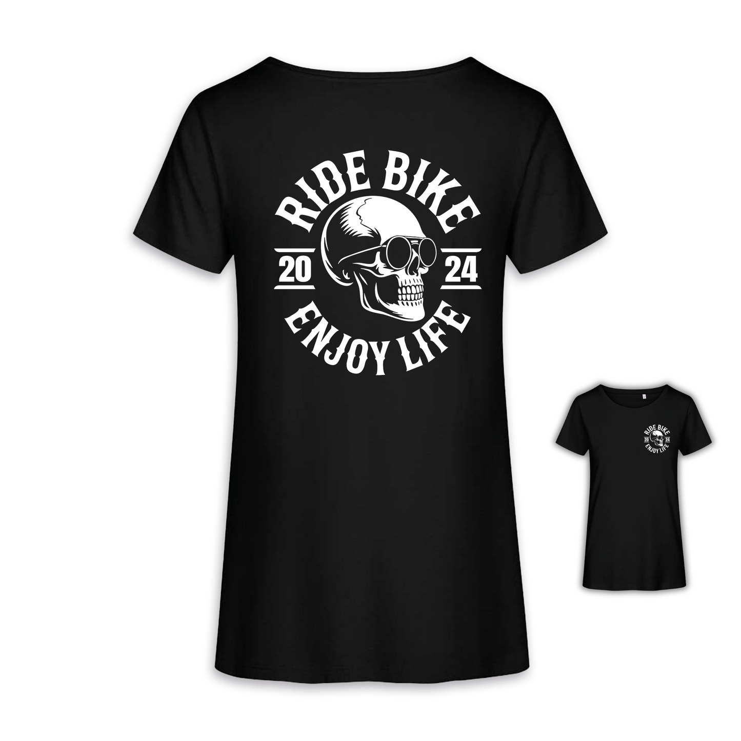RIDE BIKE ENJOY LIFE - Schwarz Frauen Shirt