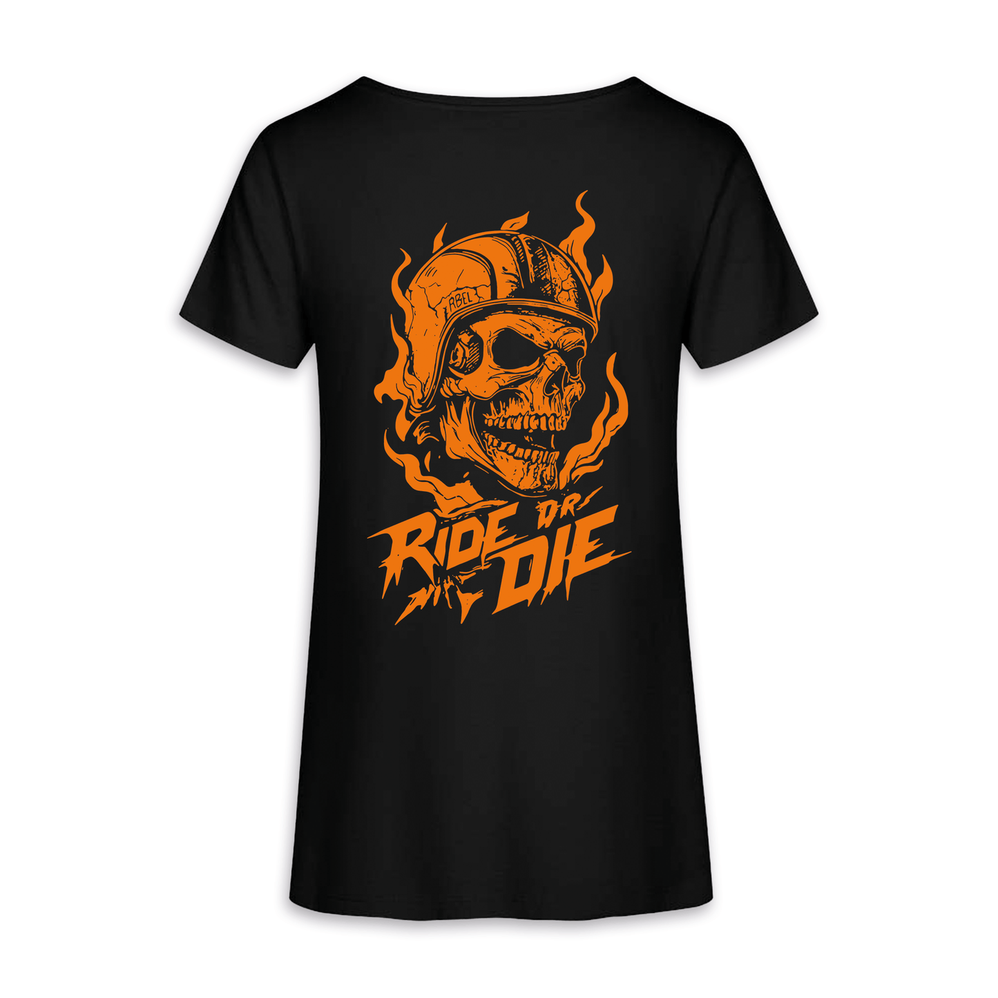 Ride Or Die - Schwarz/Orange Frauen Shirt