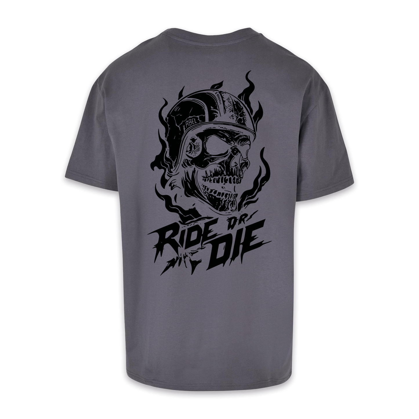 Ride Or Die - Dunkelgrau/Schwarz Oversize Shirt