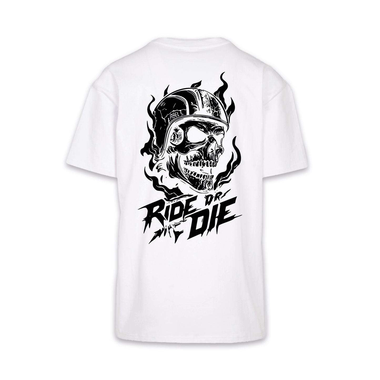 Ride Or Die - Weiß/Schwarz Oversize Shirt