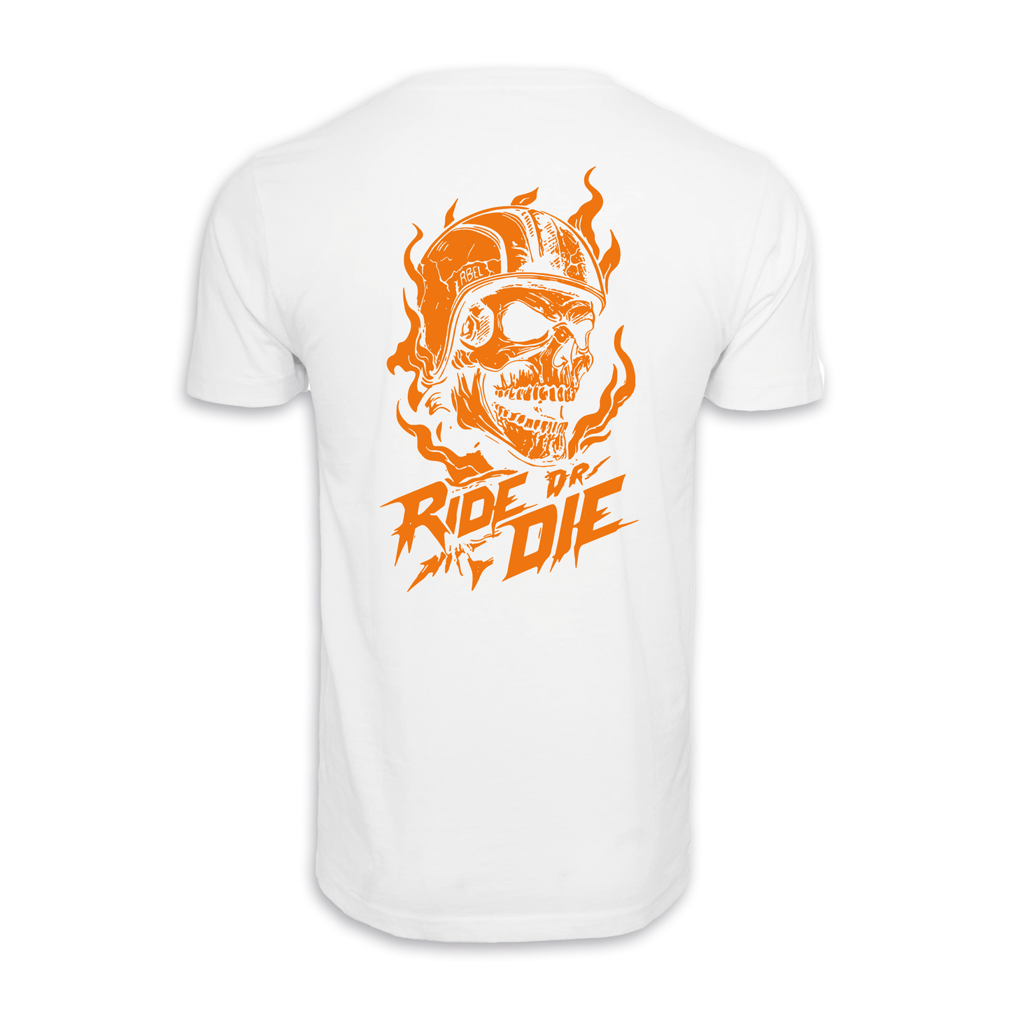 Ride Or Die - Weiß/Orange Männer Shirt