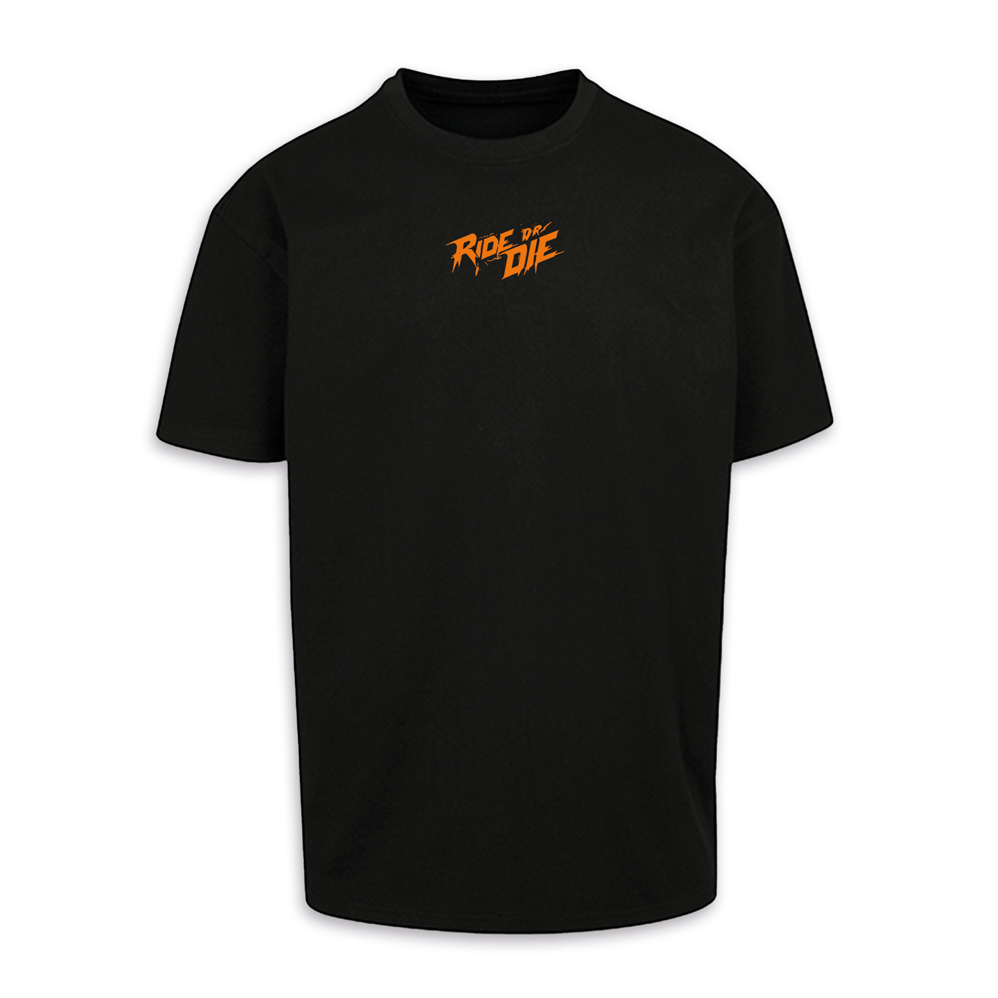 Ride Or Die - Schwarz/Orange Oversize Shirt