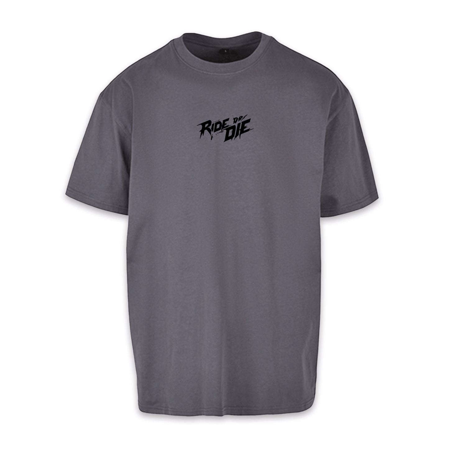 Ride Or Die - Dunkelgrau/Schwarz Oversize Shirt