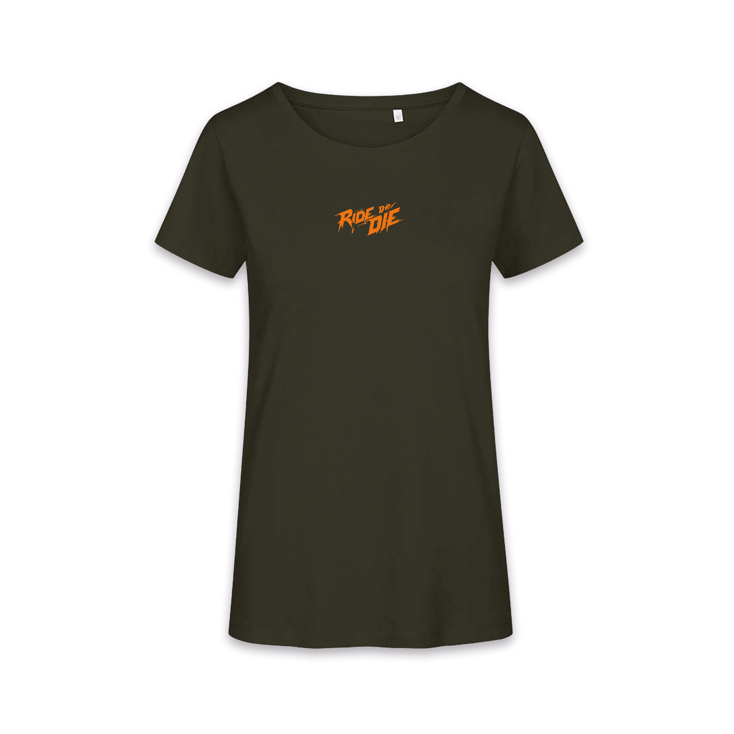 Ride Or Die - Khaki/Orange Frauen Shirt