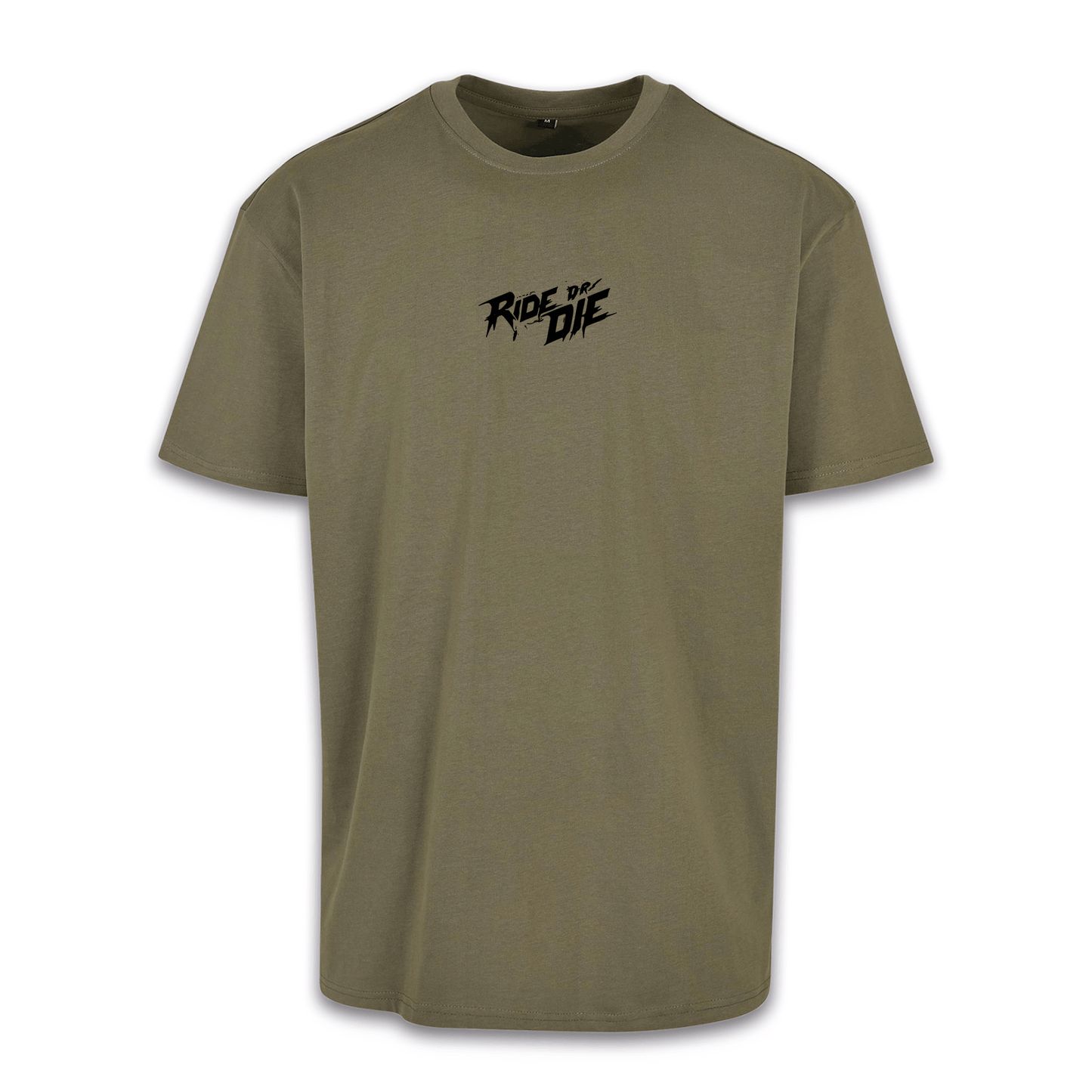 Ride Or Die - Olive/Schwarz Oversize Shirt