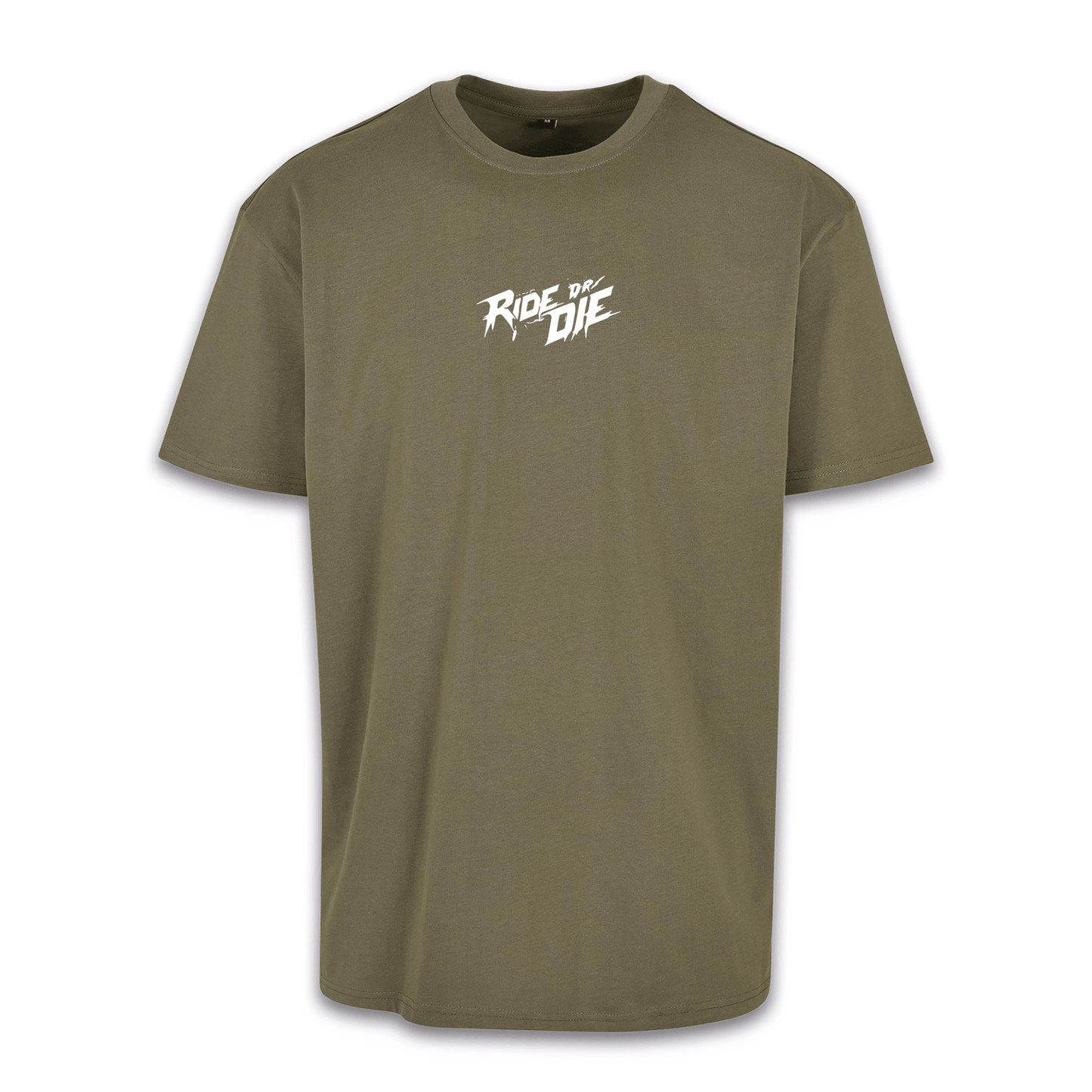 Ride Or Die - Olive/Weiß Oversize Shirt