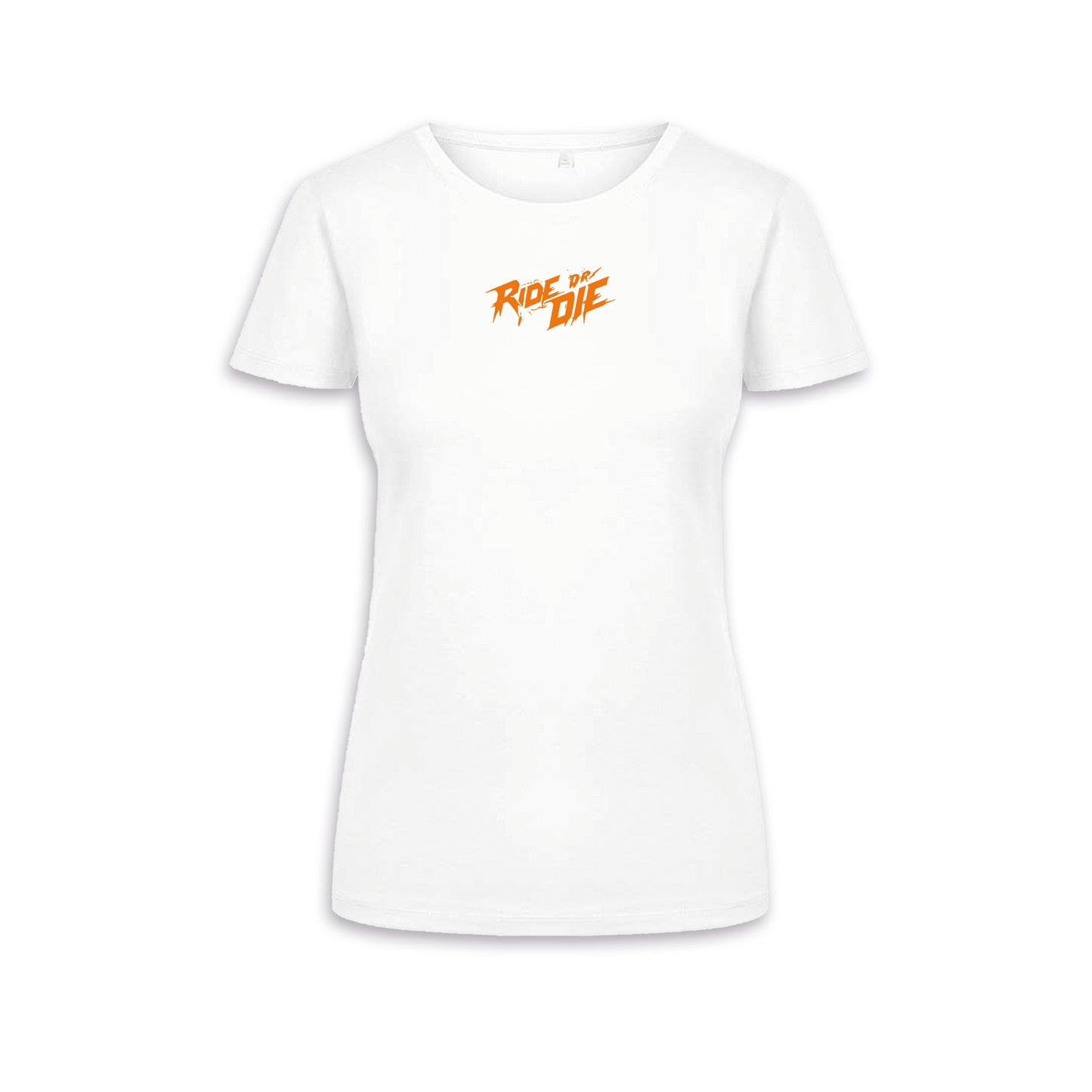 Ride Or Die - Weiß/Orange Frauen Shirt
