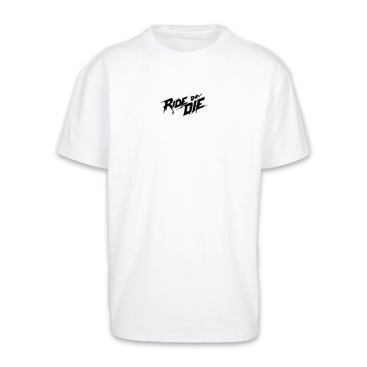 Ride Or Die - Weiß/Schwarz Oversize Shirt