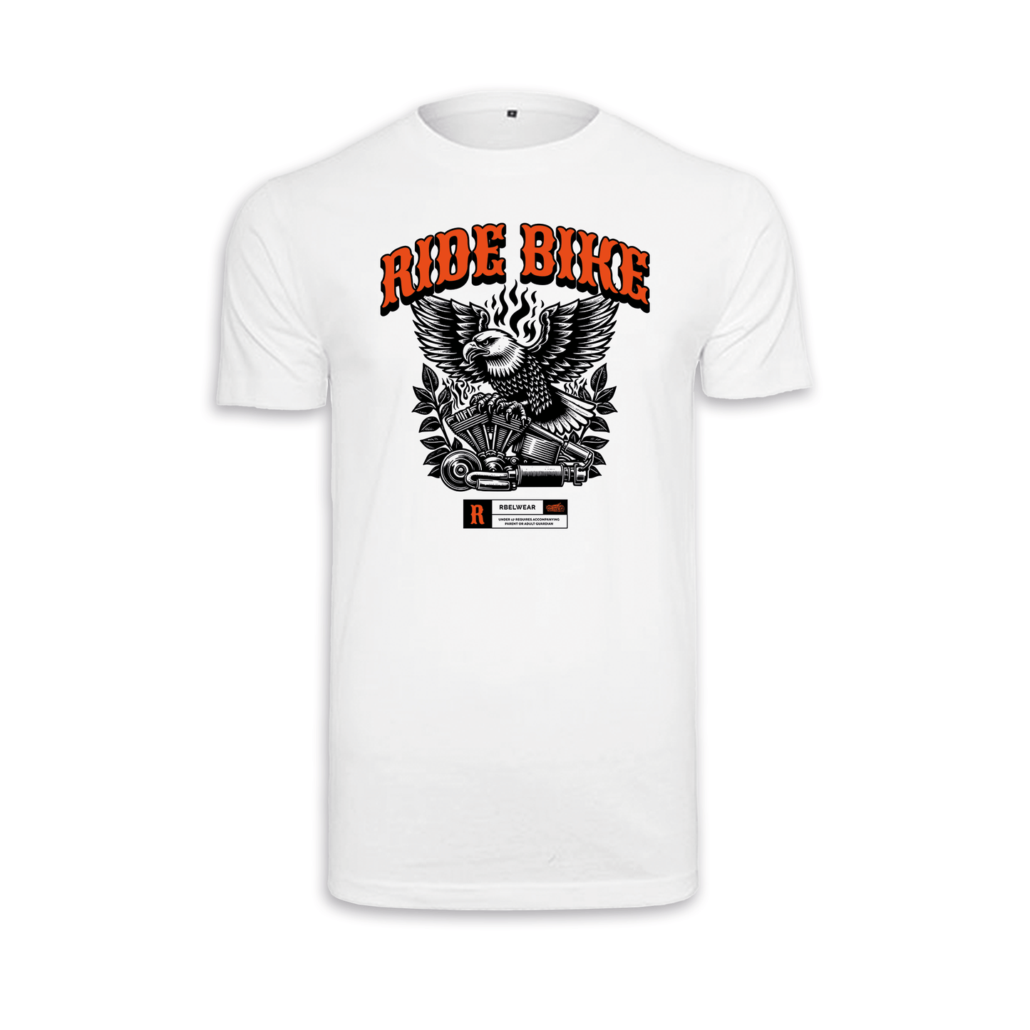 Ride Bike Adler - Weiß Männer Shirt