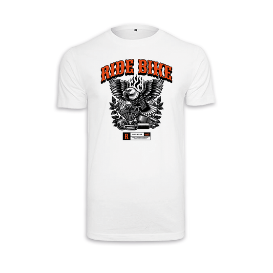 Ride Bike Adler - Weiß Männer Shirt