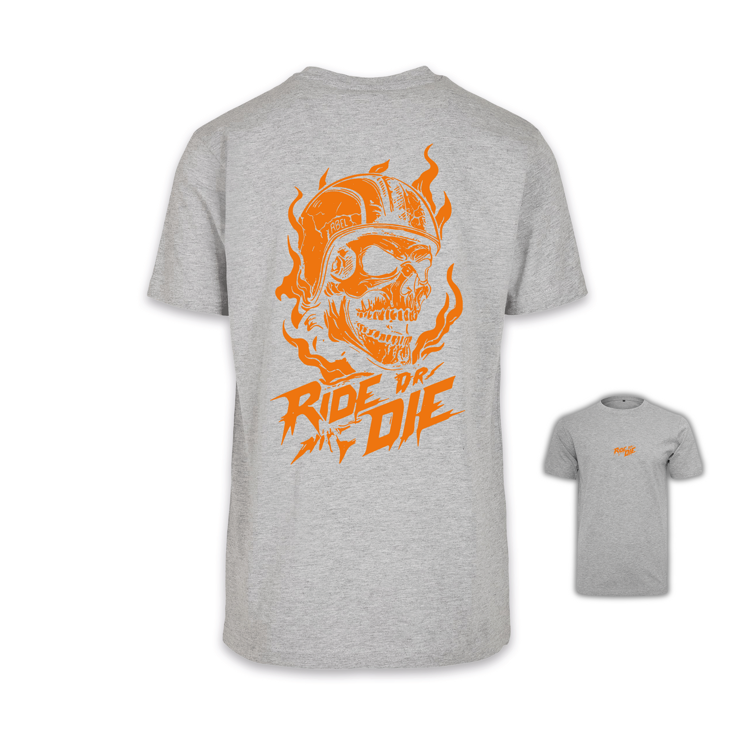 Ride Or Die - Grau/Orange Männer Shirt