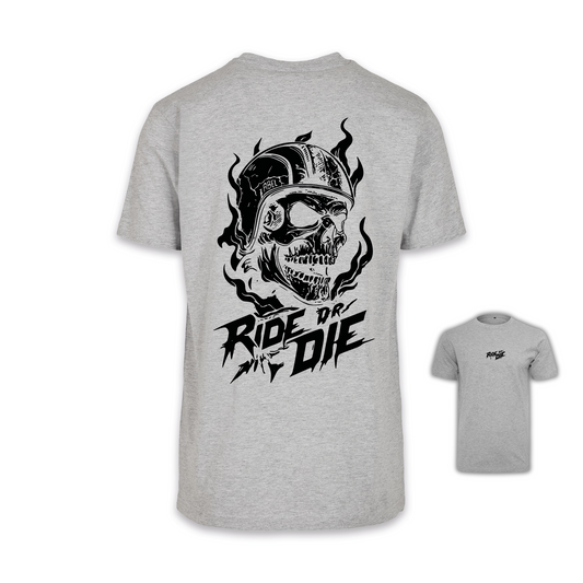 Ride Or Die - Grau/Schwarz Männer Shirt
