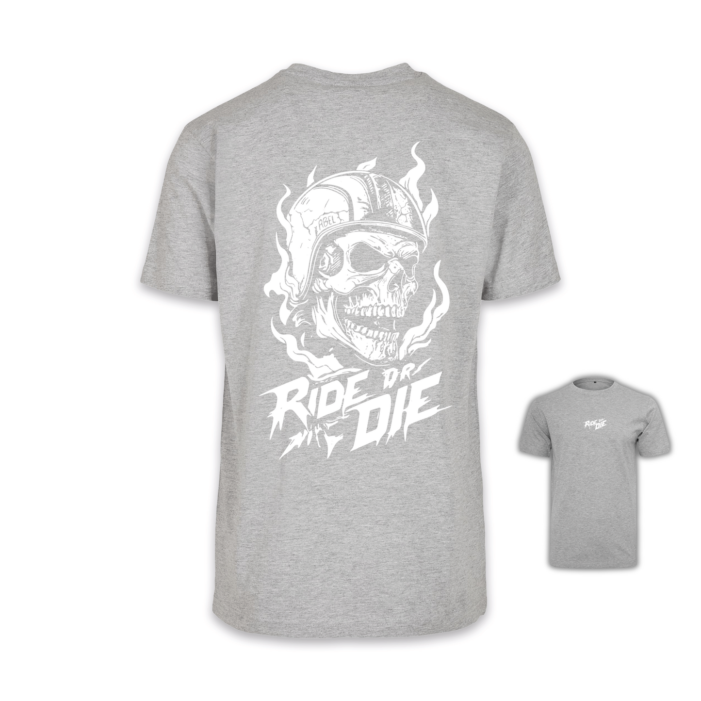 Ride Or Die - Grau/Weiß Männer Shirt