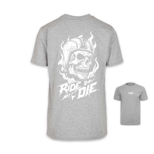 Ride Or Die - Grau/Weiß Männer Shirt