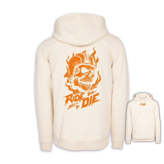 Ride Or Die - Sand/Orange Regular Hoodie