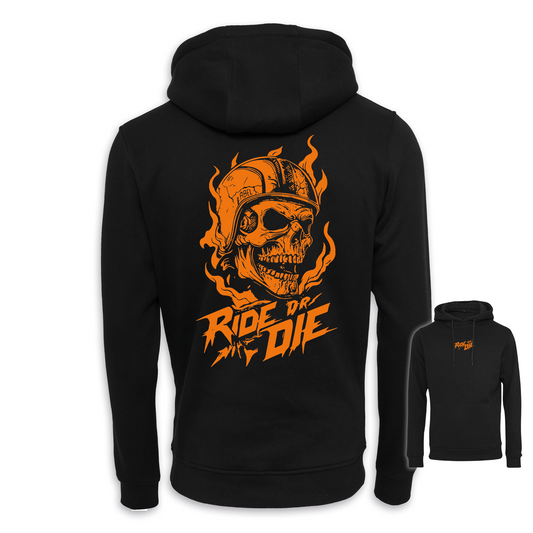 Ride Or Die - Schwarz/Orange Regular Hoodie