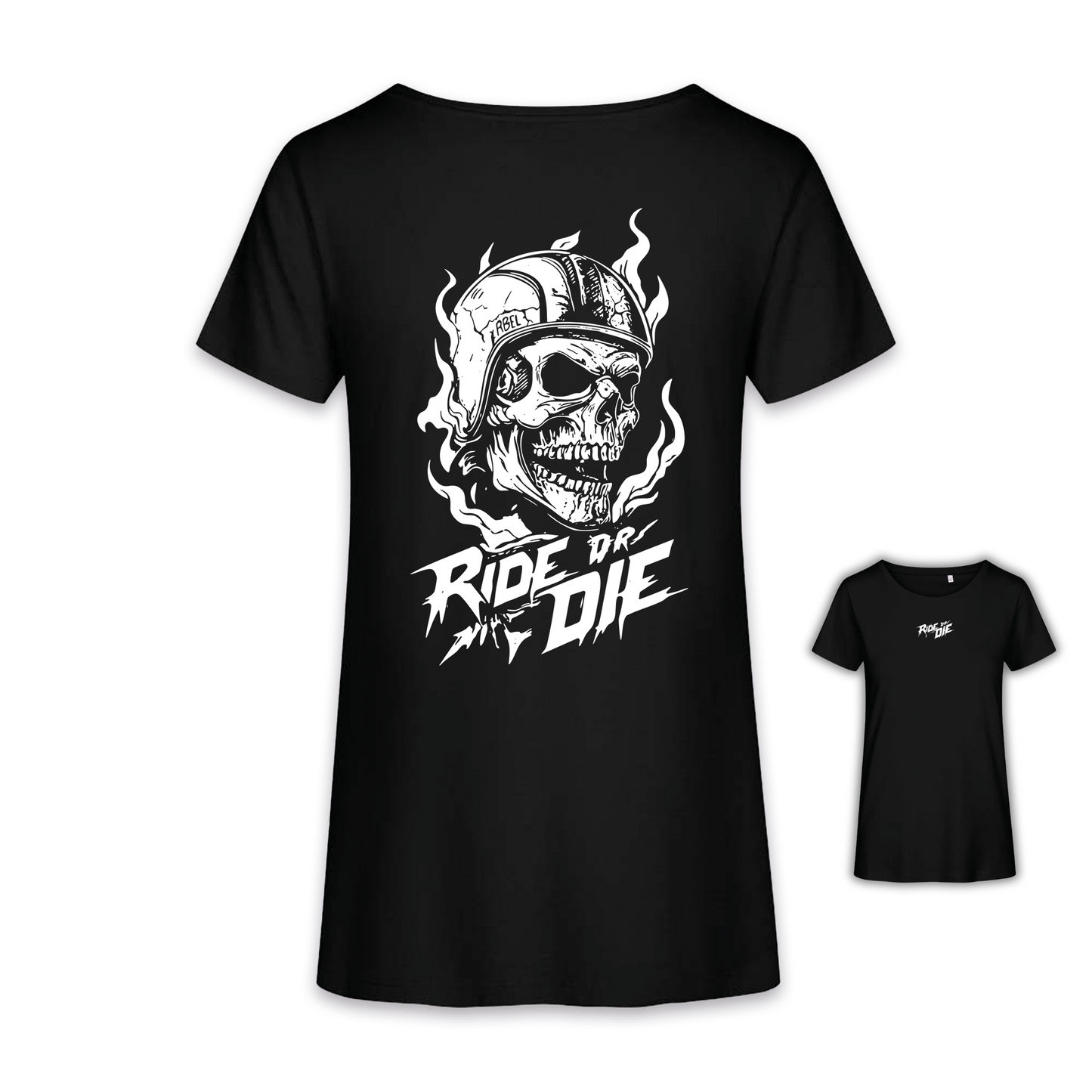 Ride Or Die - Schwarz/Weiß Frauen Shirt