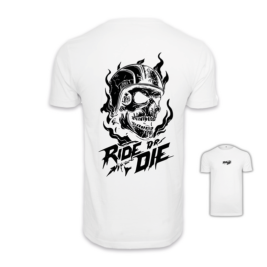 Ride Or Die - Weiß/Schwarz Männer Shirt